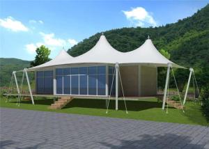 Quality Stretched Cable Membrane Structure Villa Tent / Prefab Houses Sandwich Panel Wall wholesale