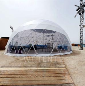 Quality Metal Powder Coating Geodesic Dome Camping Tent 3m - 30m Diameter UV Proof wholesale
