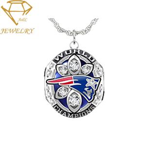 Quality Metal Necklaces Sports Championship Custom Sliver Pendants wholesale