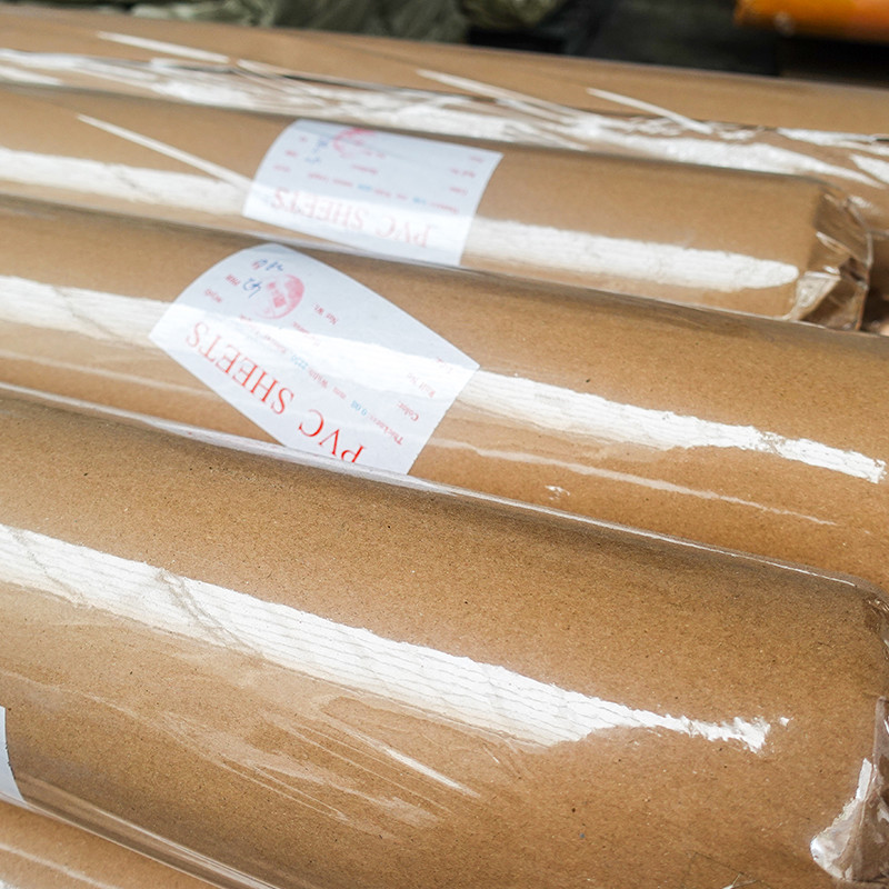 0.2mm Blue PVC Lamination Film 245cm Width 40kg Transparent Sheet For Packing