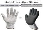 Breathable Cut Proof Work Gloves , Polyurethane Palm Coated Gloves XS - XL Size