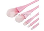Custom 5 Pieces Water Drop Synthetic Hair Makeup Brushes Girlish Cosmetic Brush