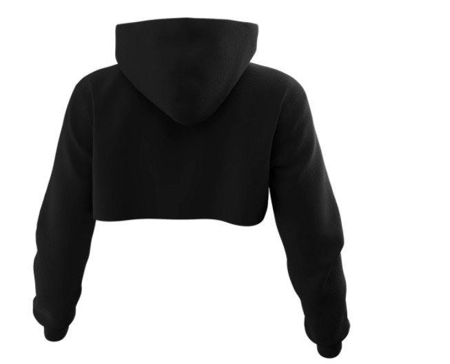 Long Sleeve Printing Crop Top Sweatshirt