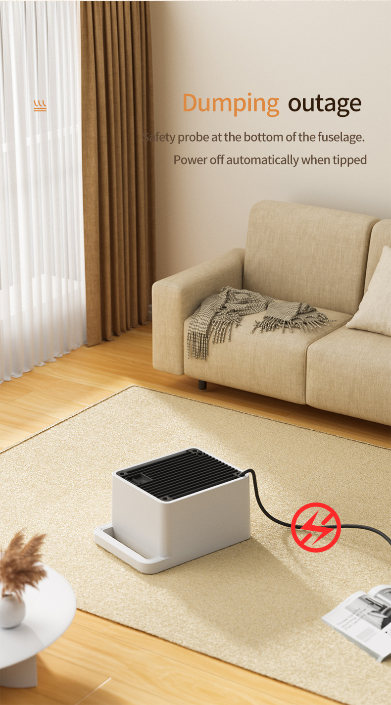 Desktop Space Electric Heater Fan App-Controlled Portable Home PTC Heaters for Winter