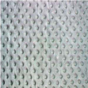 Quality 100% polyester super soft minky dot velvet fabric wholesale
