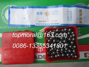 Quality Steel ball for bicycle/ golden cup steel ball wholesale