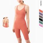 Thin Strap Sexy Backless Sports Bra 2 Piece Yoga Set Super High Waist Workout