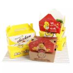 Snack Fries Fried Takeaway Lunch Custom Paper Box Disposable Greaseproof Pe