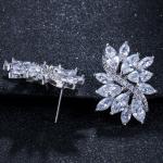 Luxury AAA CZ Stud Earrings For Women Romantic Elegant Female Daily Earrings