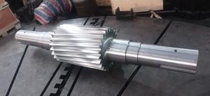 Quality SAE 4340 Steel Left Hand Helical Gear Shaft DP 1.5 24T Angle 5° wholesale