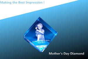 Quality Mother's Day Diamond/CRYSTAL DIAMOND/3D LASER CRYSTAL CUT CORNER CUBE/3D CRYSTAL CUBE wholesale