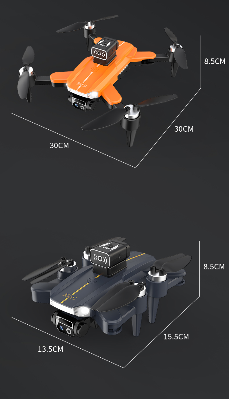 Js26 Foldable Entertainment Drones Beginner Operator Skill Level Optical Flow and One Key Takeoff / Landing for Hiking