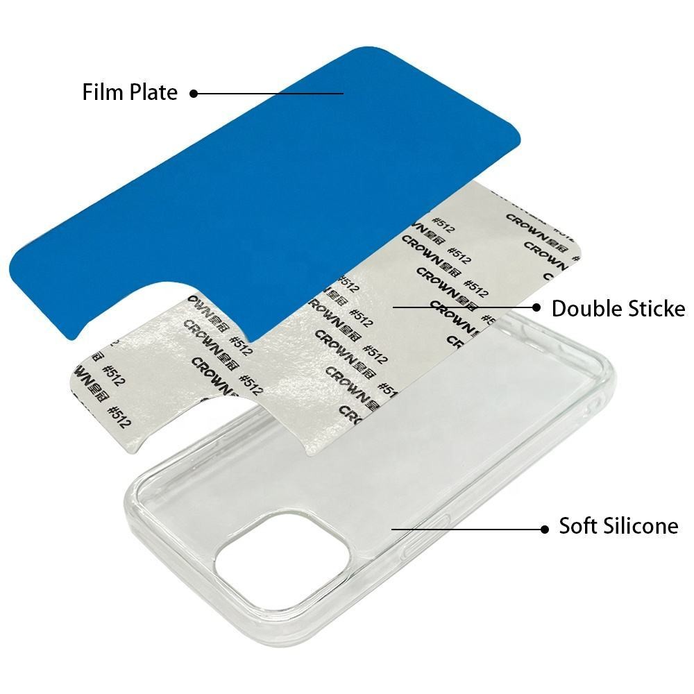 Custom DIY Printing 2D TPU Silicon Sublimation Soft Cell Phone Case With Printable PET Film Sheet For Iphone 13 12