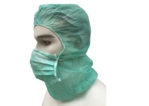 Quality PP Non Woven Hooded Disposable Head Cap For Keeping Clean Low Linting wholesale