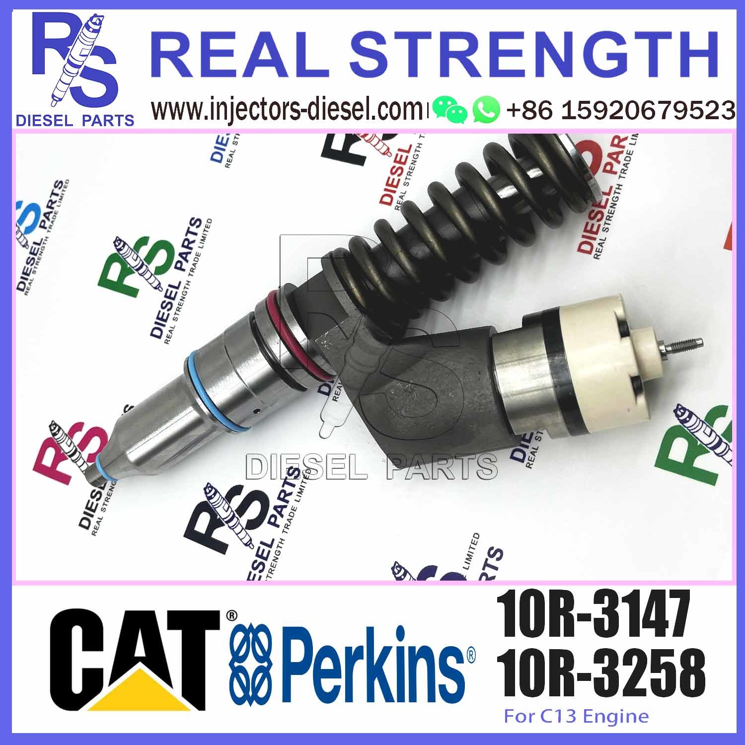 Diesel Fuel Common Rail Injector 2490712 10R3147 249-0712 10R-3147 For CAT Engine Industrial C11