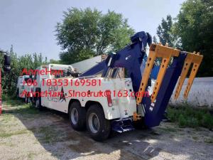 Quality 360 Degree Rotation Crane Wrecker Tow Heavy Cargo Truck For Broken Car Tow wholesale