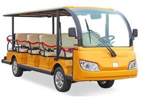 Quality Mini Electric Tourist Bus With Four Wheels Hydraulic Braking System wholesale