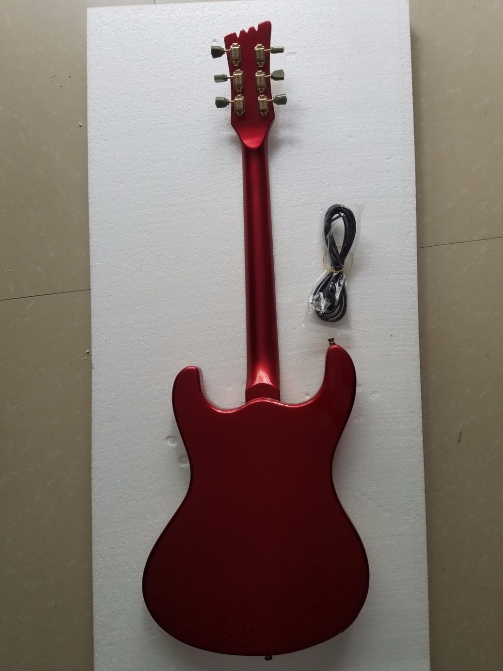 Custom Mosrite Electric guitar JRM Johnny Ramone Guitar with Water Ripple in Green Color