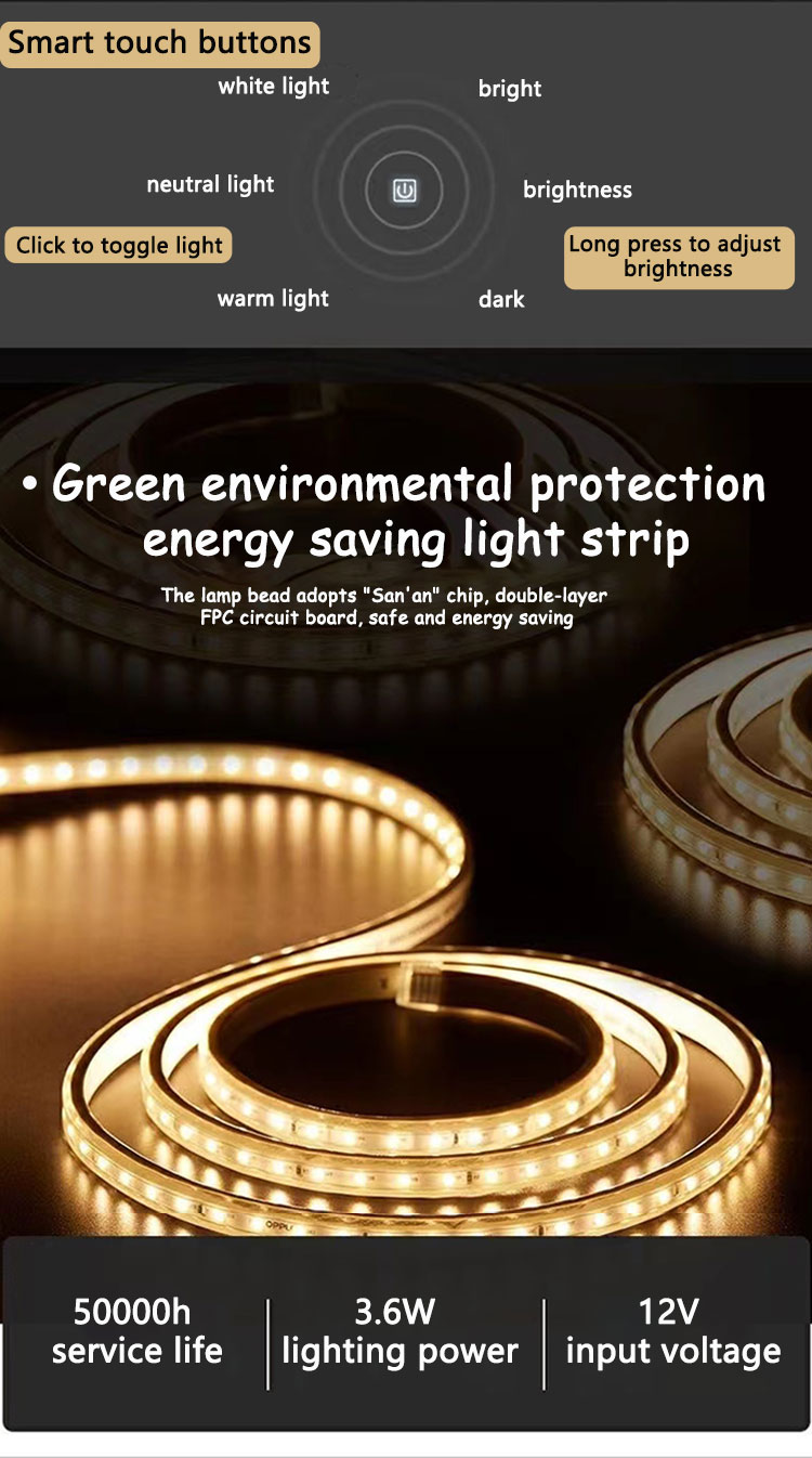 Large Sensor Switch LED Bathroom Mirror with Touch Screen and Fog-Free Design
