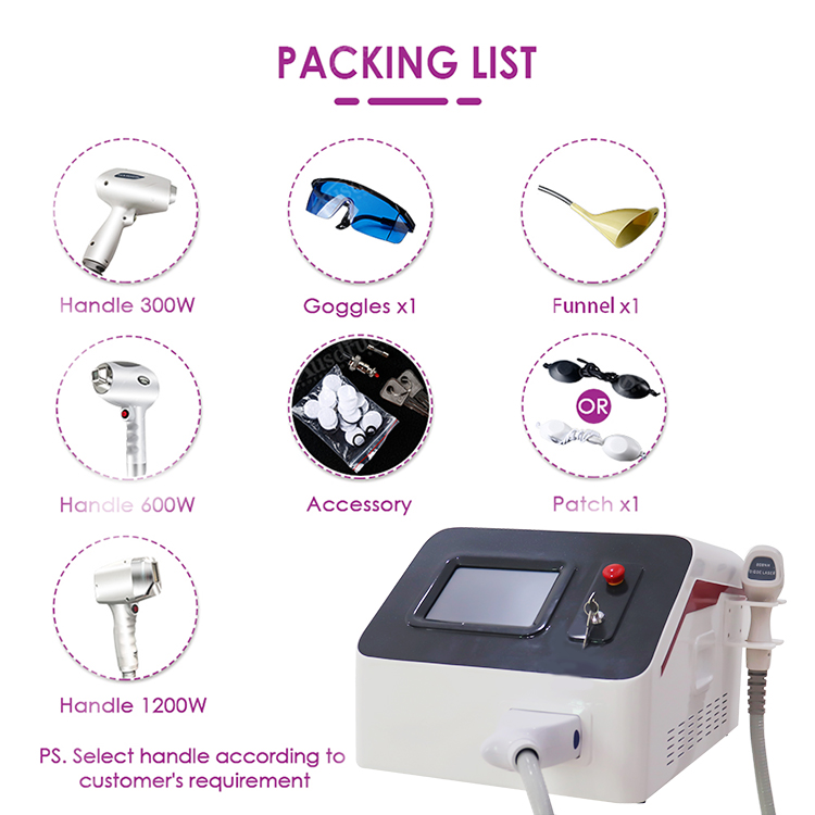 Portable Multifunction 808nm Diode Laser Hair Removal Beauty Machine And Skin Resurfacing