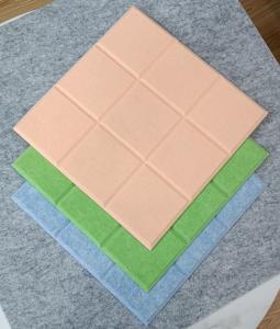 Quality Soundproofing Polyester Acoustic Panels Bevled Edge Self adhesive Acoustic Panel wholesale