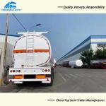 4 Axle 54m3 54000L Fuel Tank Trailer For Ghana 6 Pcs Comdepartment