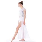 Rich Gold Dance Competition Wear Stretch Mesh Overlay Fairy Tale Sleeveless Maxi