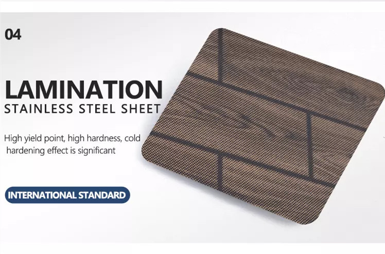 Customized Lamination Stainless Steel Plate 304 Decorative Stainless Steel Sheet