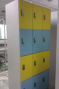Quality Hospitals Employee Storage Lockers 12 Comparts 3 Column PVC Material wholesale