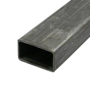 China Black Rectangular Hollow Pipe , Galvanized Small Sized Hot Rolled Steel Tube on sale
