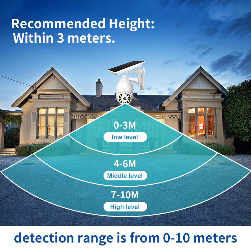 Outdoor Night Vision Wifi Solar Powered Camera Battery Powered Wireless Security Camera