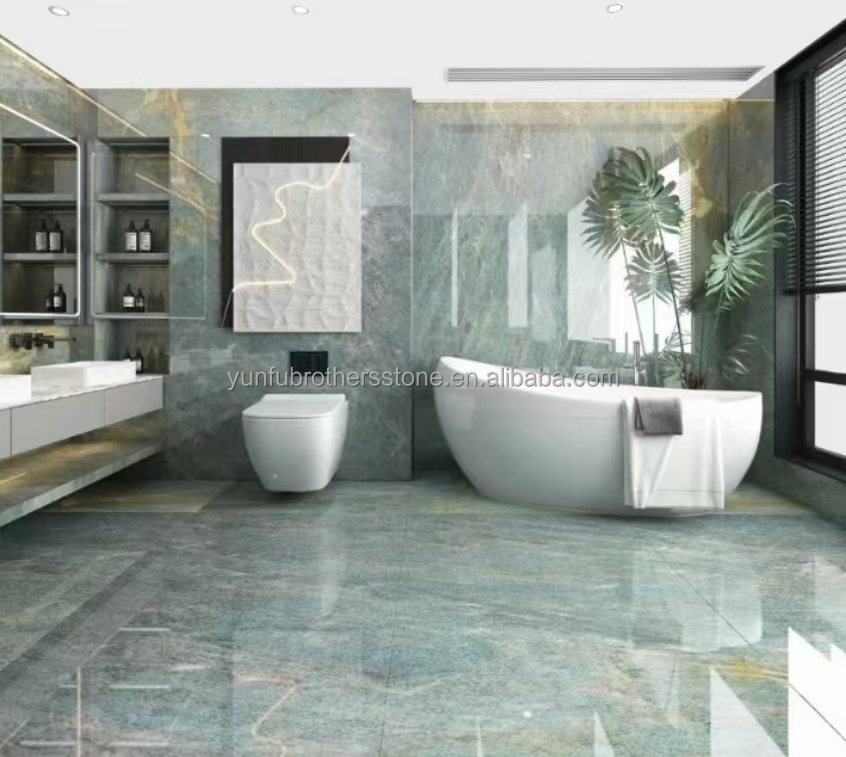 Amazon Blue Luxury Stone with Polished Surface Modern Home Countertops and Wall Decor