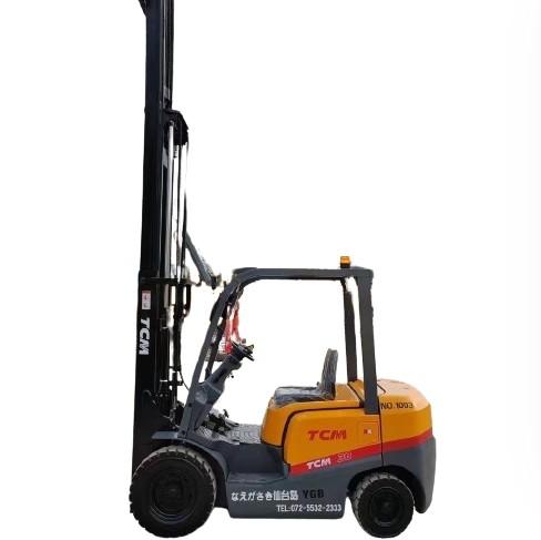 Used TCM 3 Ton Forklift With Diesel Engine ISO Certified For Farm Construction
