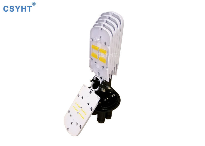 fiber optic joints 144 FO dome closure with one oval and 6 round ports