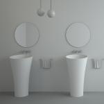 High Strength Modern Freestanding Bathroom Vanity Scratch Resistant