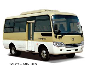 Quality Diesel Right Hand Drive Vehicle Star Type 7.3 Meter Cummins Engine 29 Seater Minibus wholesale