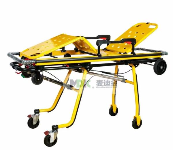 Thickened Aluminum Alloy Ambulance First Aid Stretcher With Folding Leg