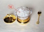 P1-Arabia Exquisite Imitation metal base Louhua Sunflowers Sugar bowl