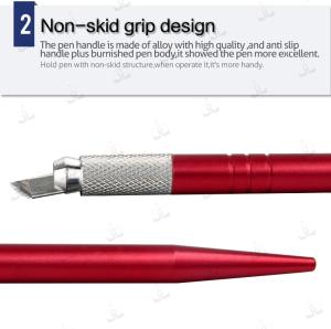 Quality Permanent Makeup Manual Tattoo Pen Red 3D Embroidery Eyebrow Hand Tool OEM wholesale