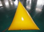 Triangle Shape Yacht Race Market Inflatable Buoys For Water Triathlons