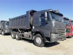 Grey Second Hand Tipper Trucks , Used Howo Trucks With Daily Maintenance