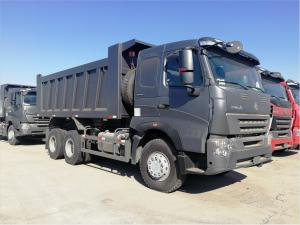 China Grey Second Hand Tipper Trucks , Used Howo Trucks With Daily Maintenance on sale