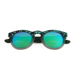 Quality Special Shape Lifestyle Sunglasses Pc Frame Colored Wooden Temple Material wholesale