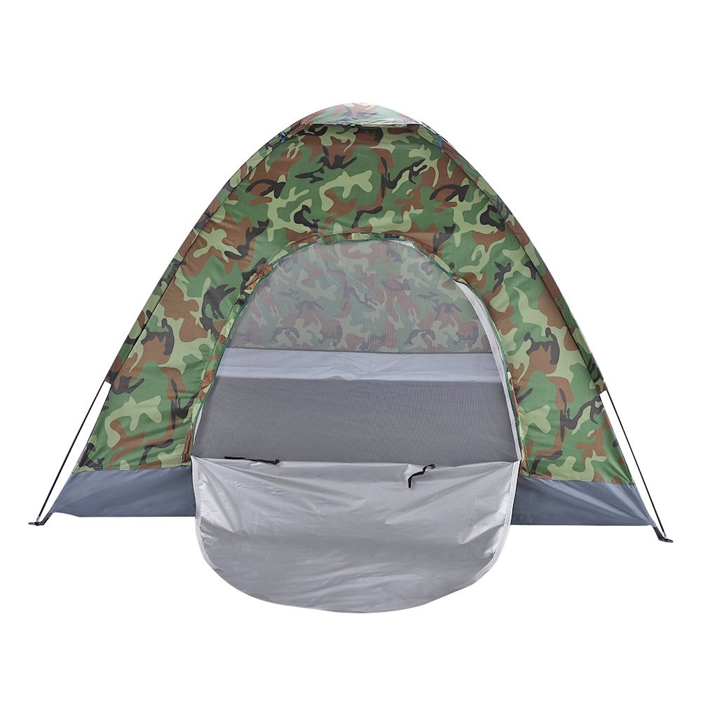 Tactical Camping And Hiking Gear Tent 180T Silver Coated Polyester