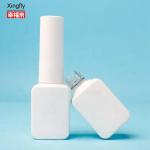 Round Glass 8ml Gel Polish Bottle With Brush And Cap