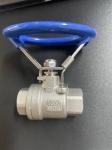 Stainless Steel 1/2 Inch Oval / Round Handle Thread Ball Valve Xtv 2PC PN1.0-32
