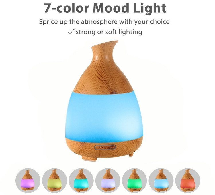 120ML Aroma Diffuser Air Purifier With 7 Colour LED Lights Essential Oil Diffuser