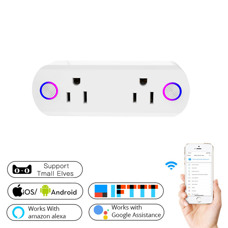 wifi smart plug with dual US sockets