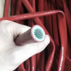 Quality 0.5mm Silicone Rubber Fiberglass Sleeving Insulated Fireproof wholesale