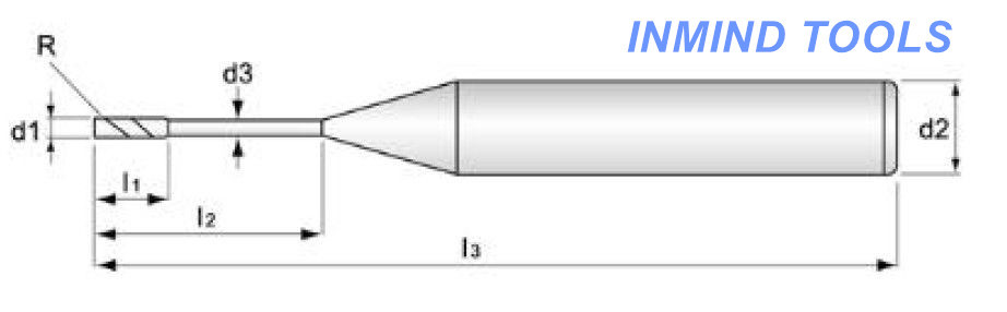 Solid Carbide Long Neck End Mill Cutter With Deep Milling Machining Type